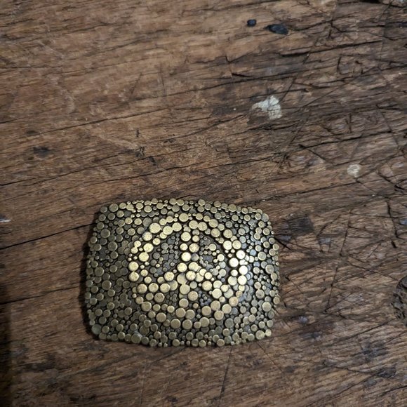 Cool peace sign buckle - Picture 3 of 4